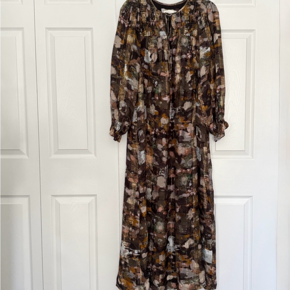 Anthropologie Long Sleeve Maxi Dress